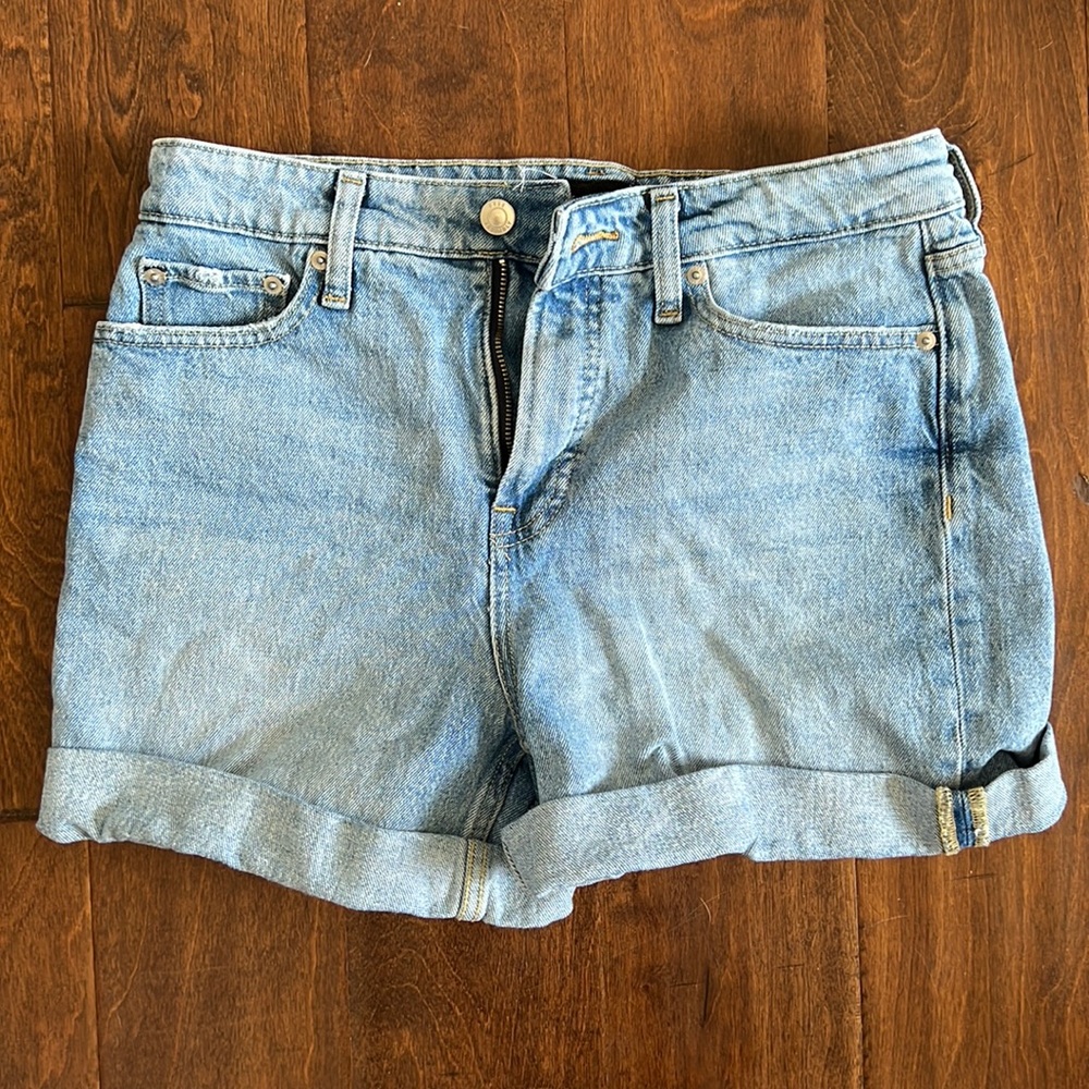 High Rise Denim Shorts